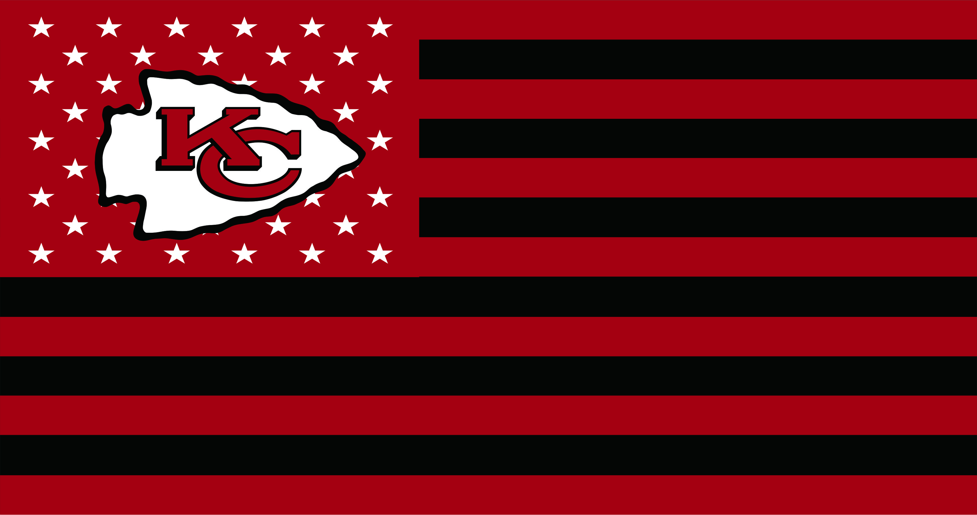 Kansas City Chiefs Flag001 logo vinyl decal